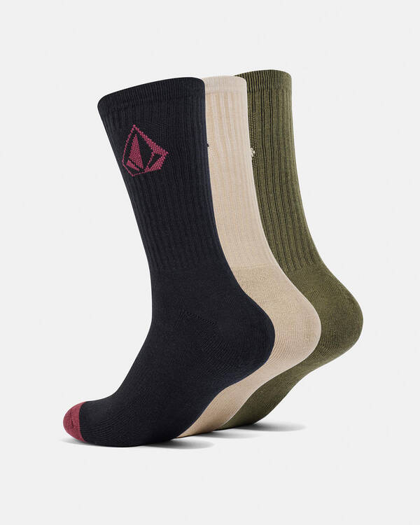 Volcom MFO Stone Socks 3 Pack for Mens