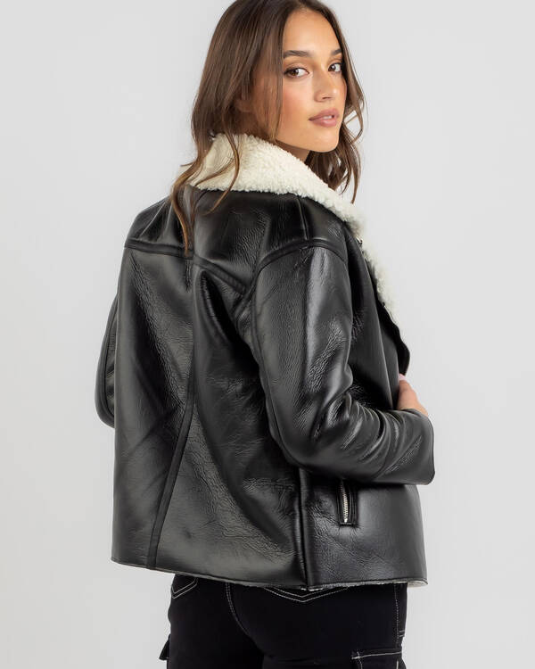 Ava And Ever Sonny Faux Leather Jacket for Womens