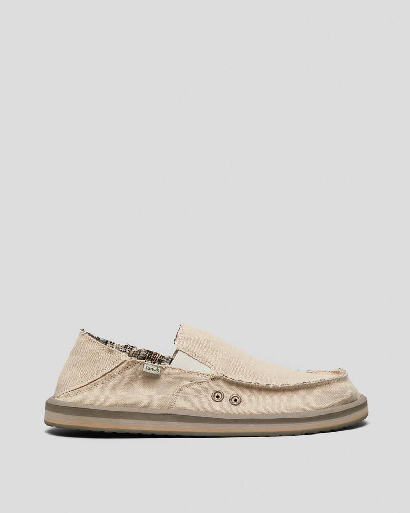 SANUK Vagabond St Hemp Shoes for Mens