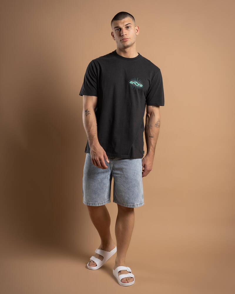 Rip Curl Quest Oval Burst T-Shirt for Mens