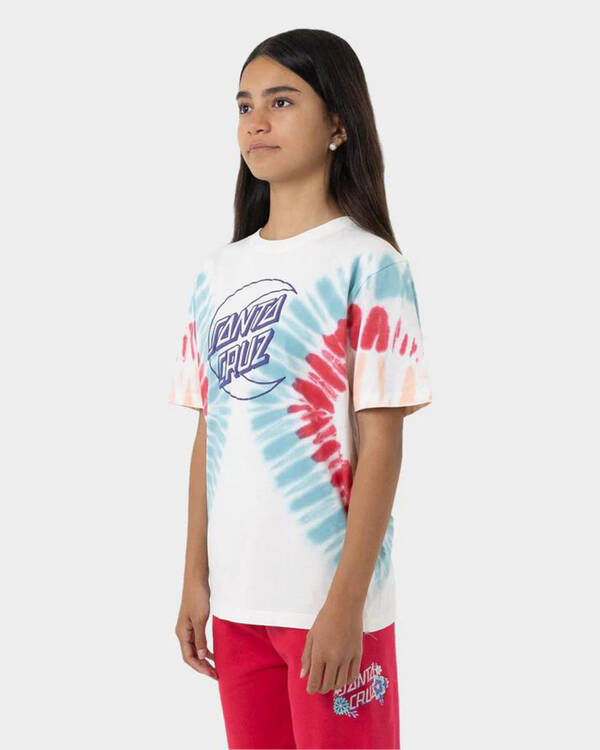 Santa Cruz Girls' Moon Dot Outline Front T-Shirt for Womens