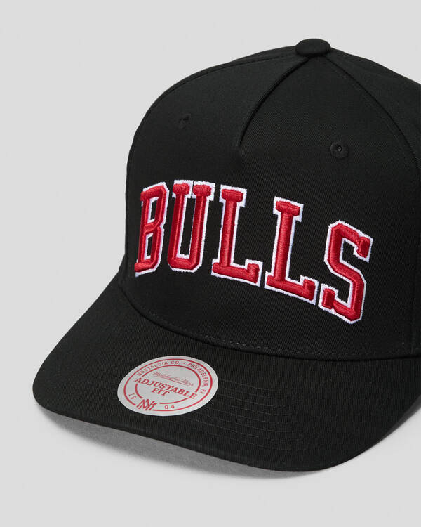 Mitchell & Ness Chicago Bulls Wordmark Snapback Cap for Mens