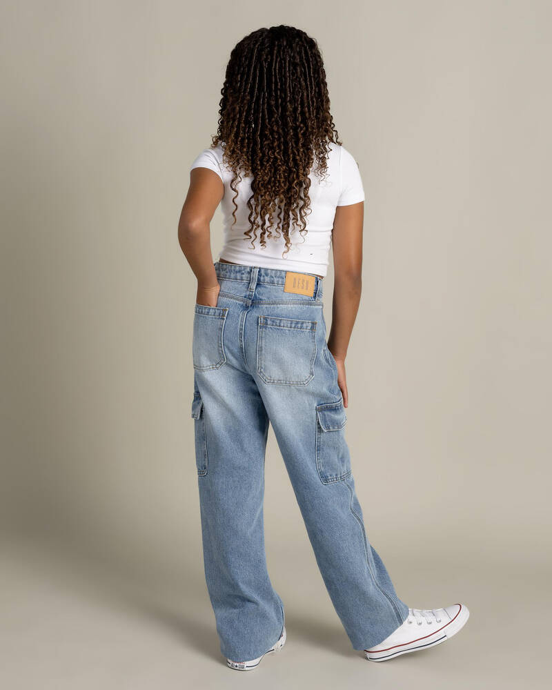 DESU Girls' Elkie Cargo Jeans for Womens