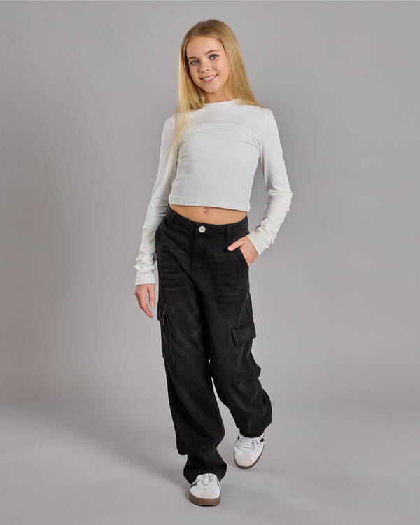 DESU Girls' Elkie Cargo Jeans for Womens