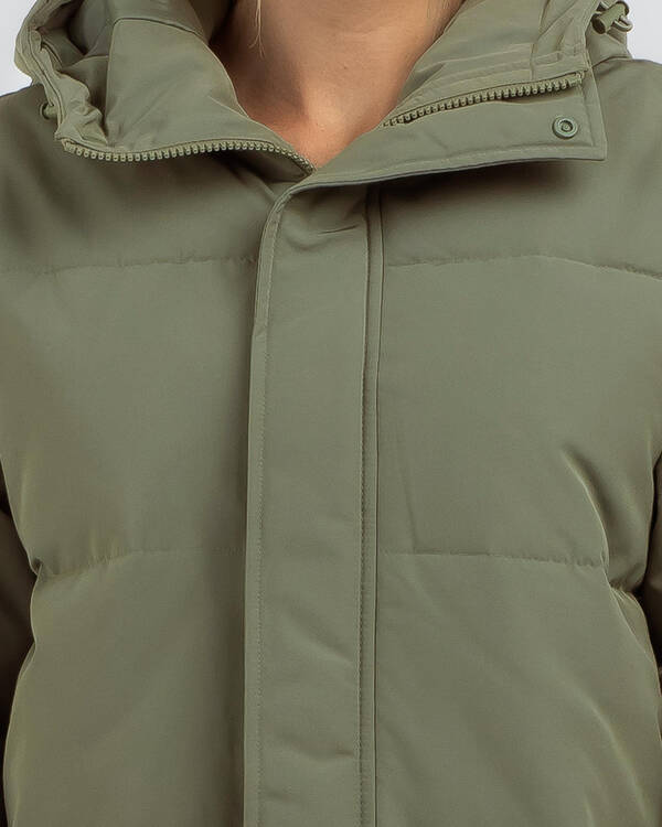 Roxy Ocean Ways Hooded Puffer Jacket for Womens
