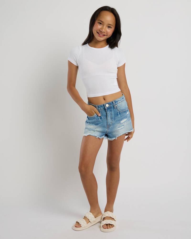 DESU Girls' Texas Denim Shorts for Womens