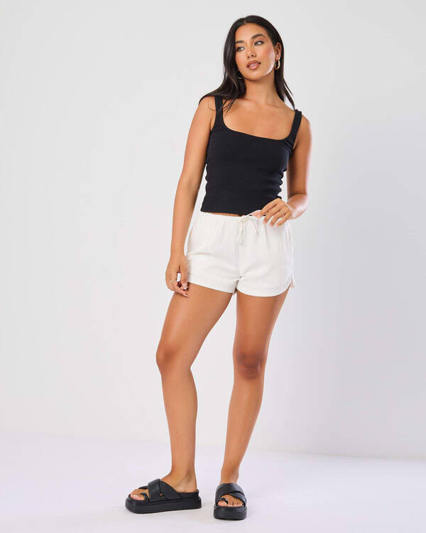 Ava And Ever Saddie Cupro Shorts for Womens