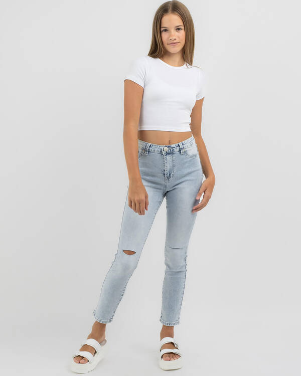 DESU Girls' Dahlia Ripped Jeggings for Womens