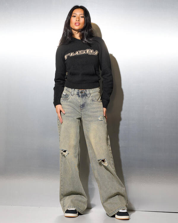 Rusty DIY Wendy Wide leg Low Rise Wide Leg Jean for Womens