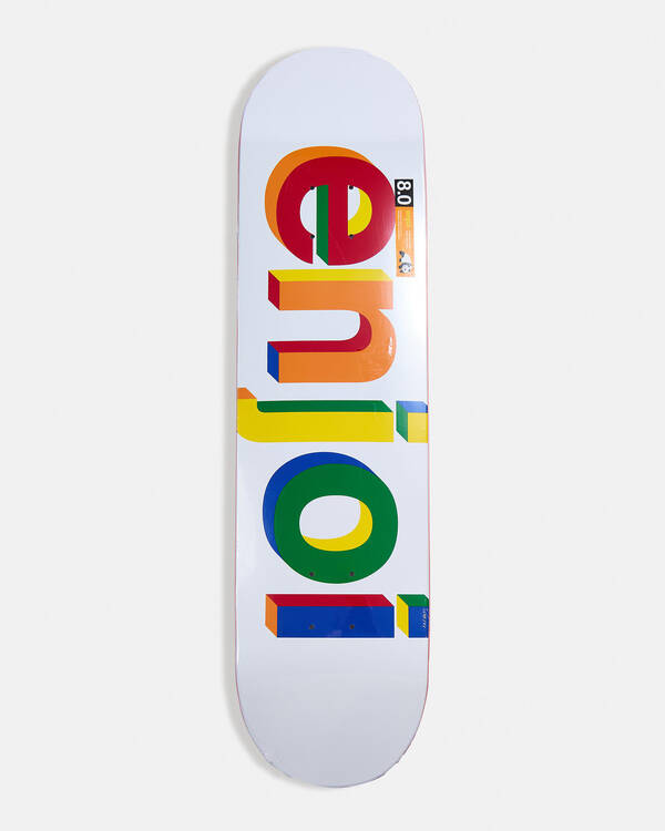 Helvetica Neue R7 8.0" Skateboard Deck