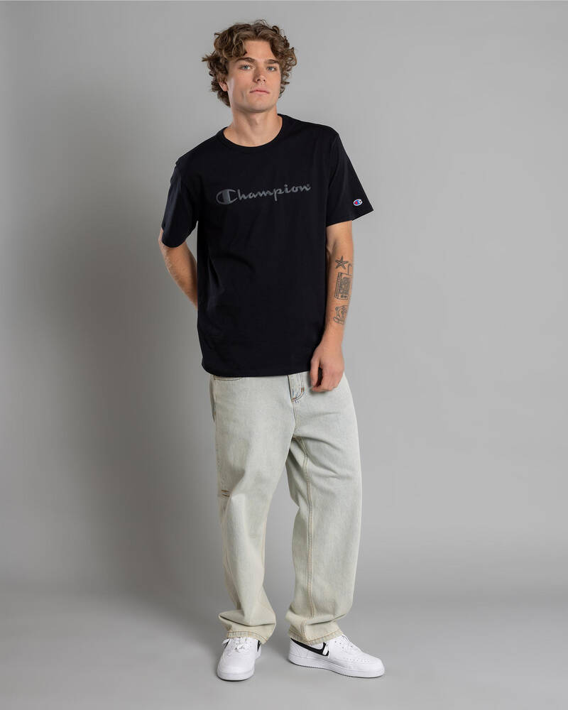 Champion Champion Puff Script T-Shirt for Mens