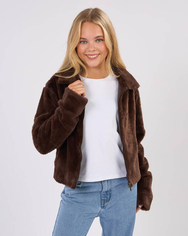 Ava And Ever Girls' Tilly Faux Fur Jacket for Womens