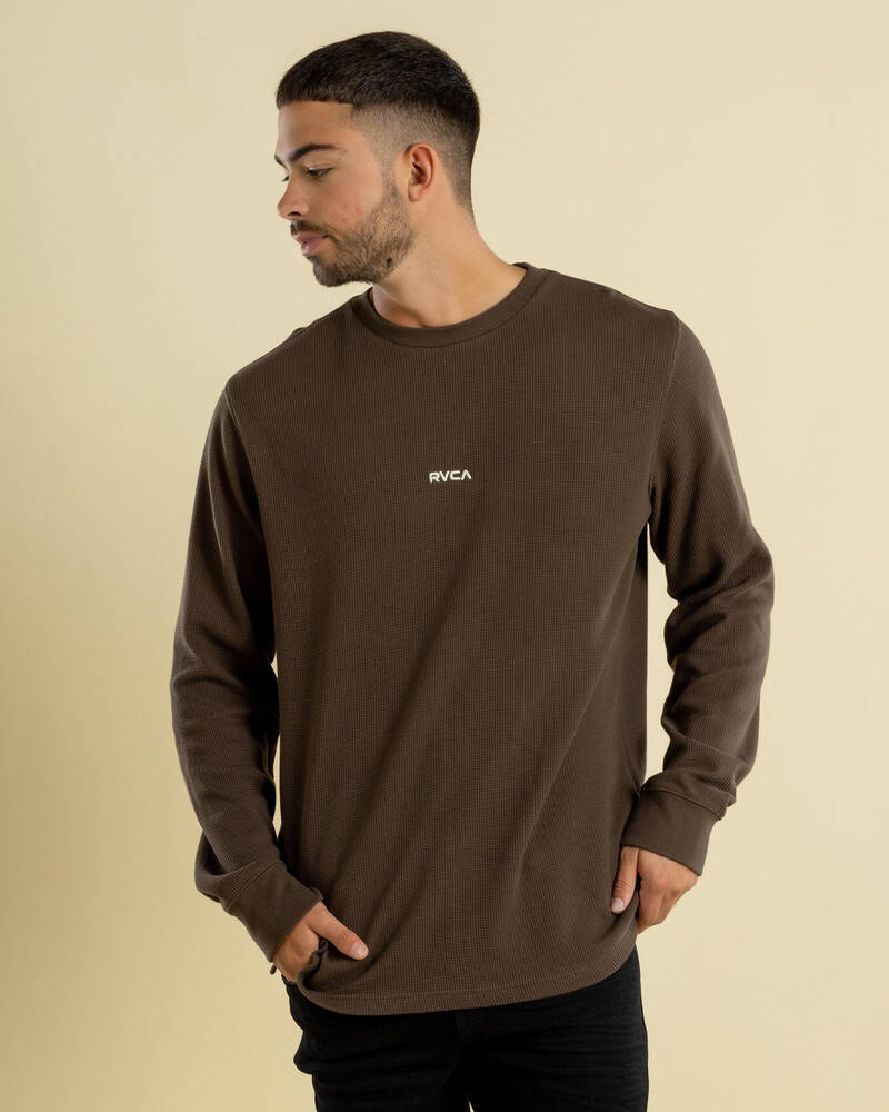 RVCA Union Waffle Long Sleeve T-Shirt for Mens