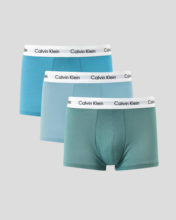 Calvin Klein Cotton Stretch Low Rise Trunks 3 Pack for Mens