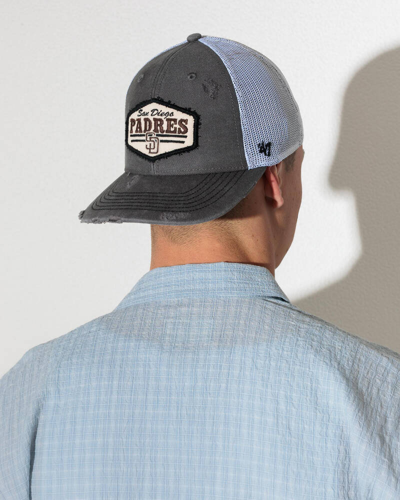 Forty Seven San Diego Padres Well Worn Hitch Trucker Cap for Mens