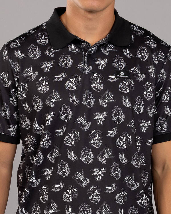 The Mad Hueys Sailor Anchor Party Polo Shirt for Mens