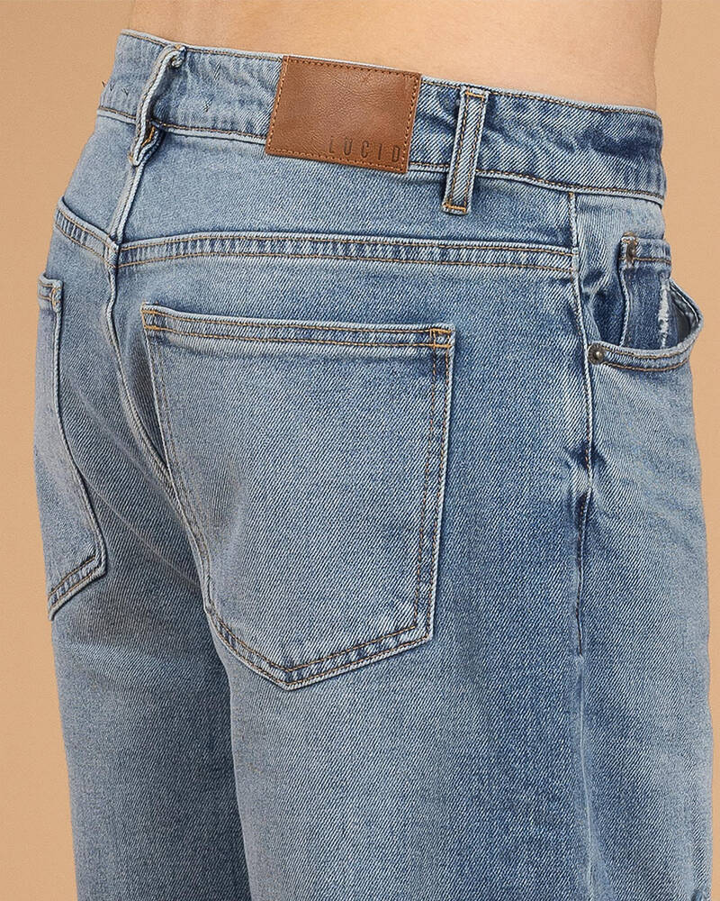 Lucid Qualify Denim Walk Shorts for Mens