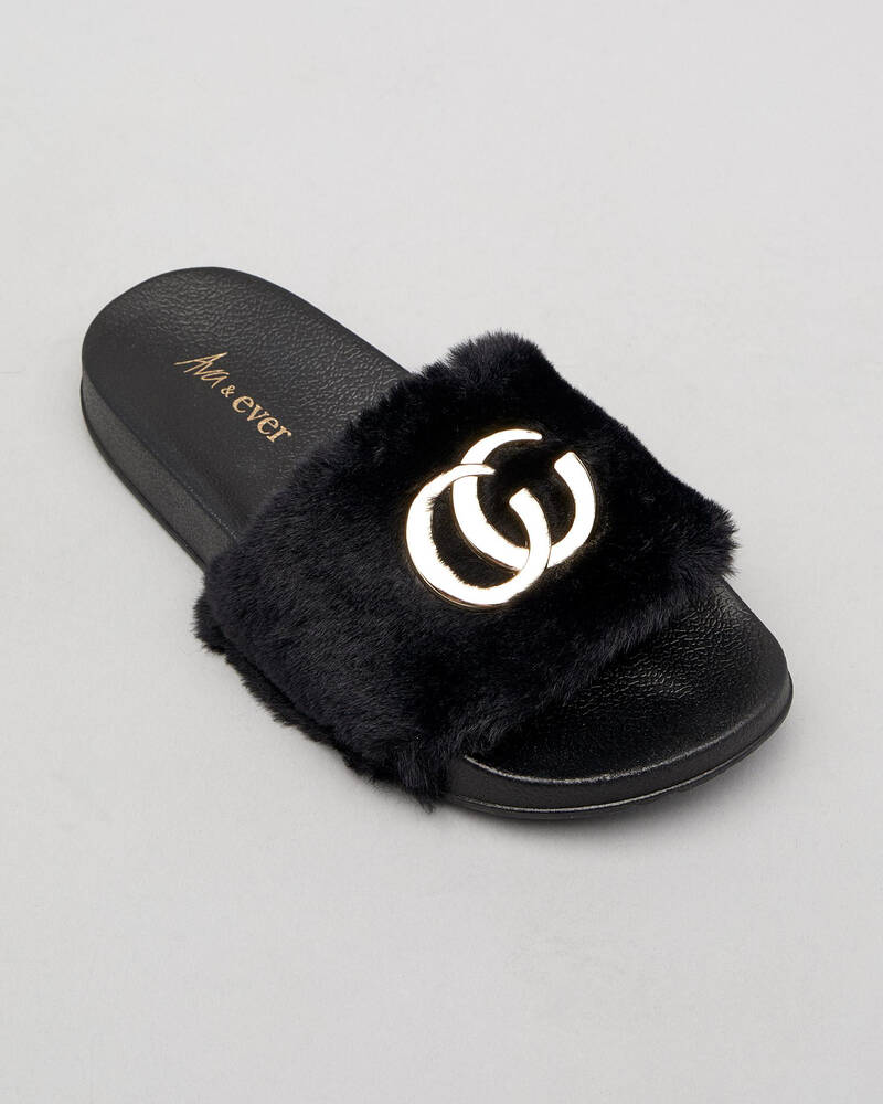 Ava And Ever Girls' Hearsay Slide Sandals for Womens