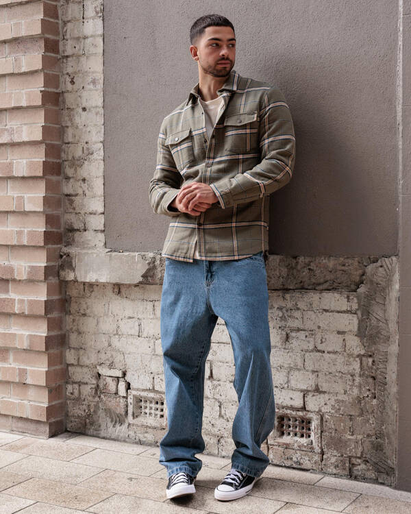 Skylark Cedar Long Sleeve Flannel Shirt for Mens