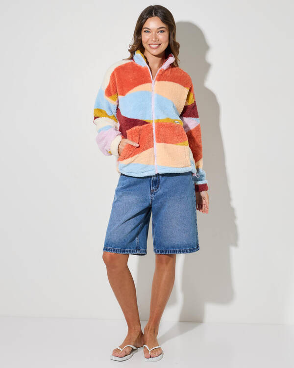 Rip Curl Retro Swell Polar Fleece Jacket for Womens