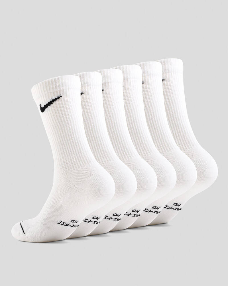 Nike Everyday Elevated Crew Socks 6 Pack for Mens