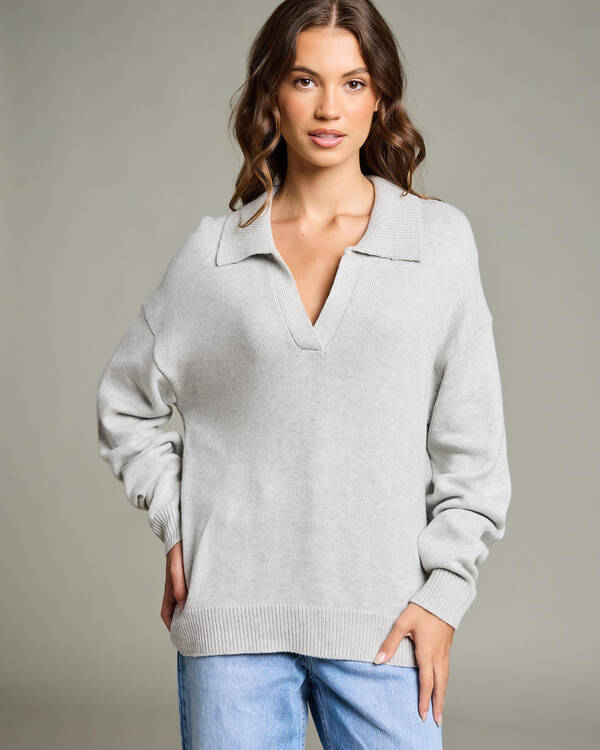 Ava And Ever Anthea Polo Collar Knit Jumper for Womens