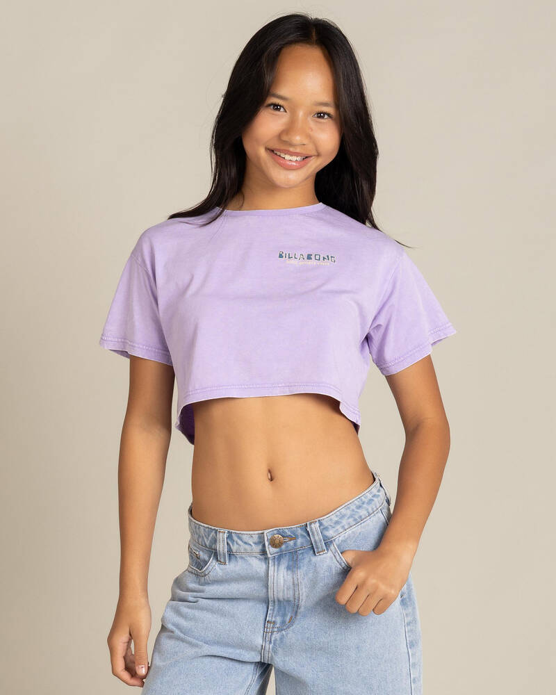 Billabong Girls' Mixing Vibes Crop T-Shirt for Womens