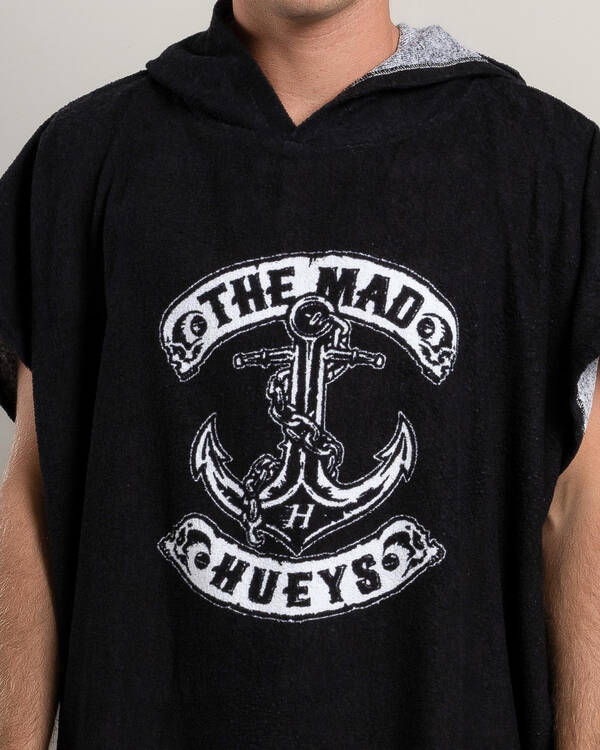 The Mad Hueys Skull Anchor Hooded Beach Towel for Mens