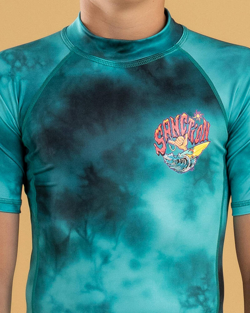 Sanction Boys' Scrap Short Sleeve Rash Vest for Mens