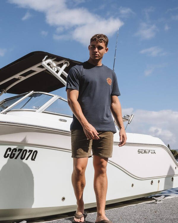 Skylark Texture Elastic Waist Shorts for Mens
