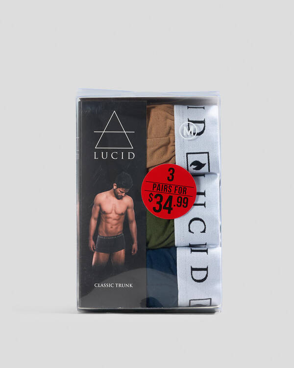 Lucid Routine Fitted Boxer Shorts 3 Pack for Mens
