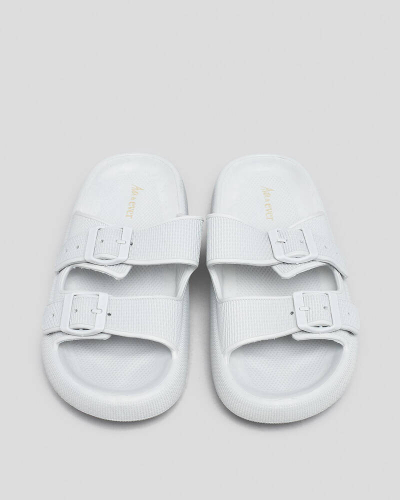 Ava And Ever Cove Double Buckle Slide Sandals for Womens