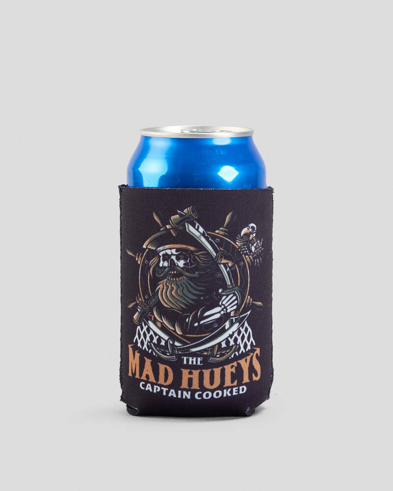 The Mad Hueys Captain Ship Faced Stubby Cooler for Mens