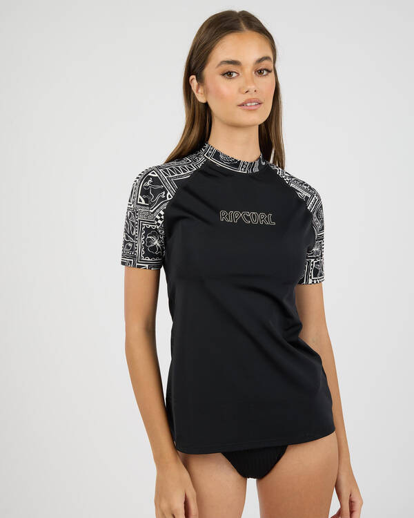 Rip Curl Mermaid Beach Short Sleeve UPF Rash Vest for Womens