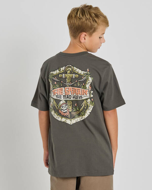 The Mad Hueys Boys' The Tiki Captain T-Shirt for Mens