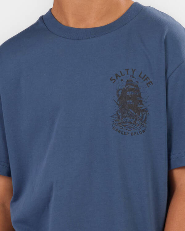 Salty Life Boys' Kraken's Hold T-Shirt for Mens