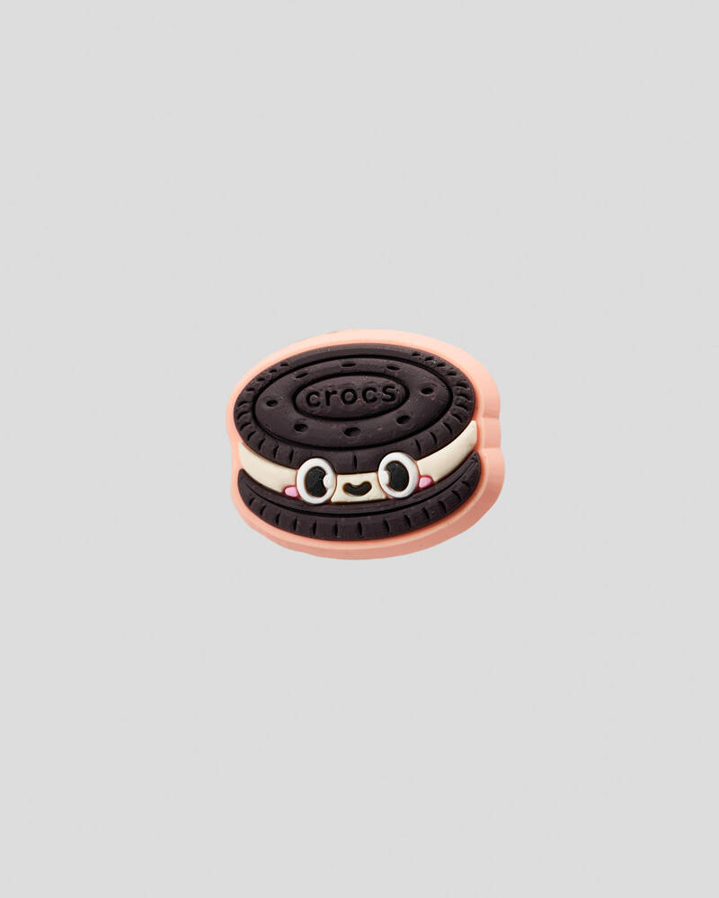 Crocs Chocolate Cookie with Smile Jibbitz for Unisex