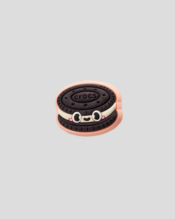 Crocs Chocolate Cookie with Smile Jibbitz for Unisex