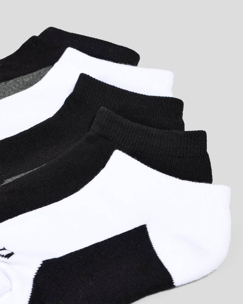 Lucid Boys' Fuzzled Ankle Socks 5 Pack for Mens