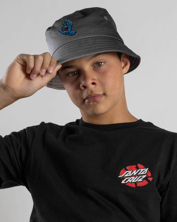 Santa Cruz Boys' Screaming Hand Bucket Hat for Mens