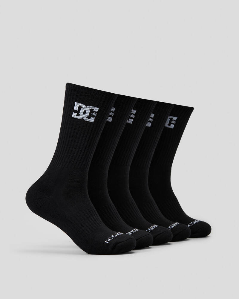 DC Shoes DC Crew Socks 5 Pack for Mens
