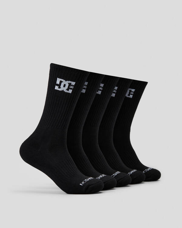 DC Shoes DC Crew Socks 5 Pack for Mens