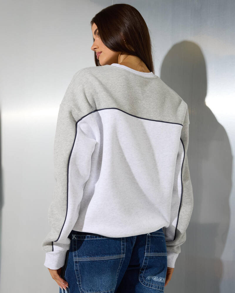 Rusty Polar Popped Paneled Fleece Jumper for Womens