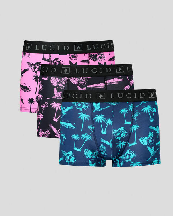 Lucid Wayfinder Fitted Boxer Shorts 3 Pack for Mens