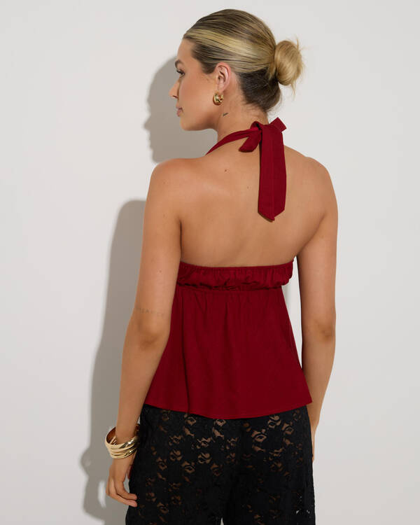 Mooloola Coco Hawaii Halter Top for Womens