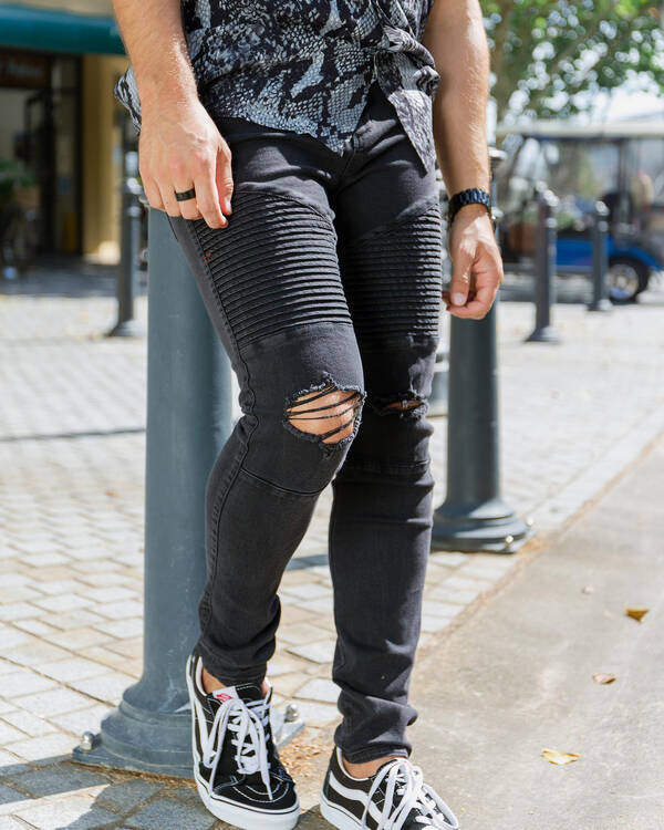 Lucid Grid Jeans for Mens