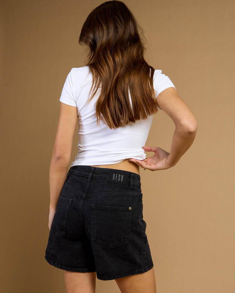 DESU Byron Mid Denim Shorts for Womens