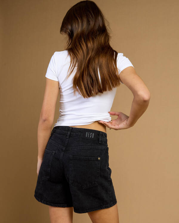 DESU Byron Mid Denim Shorts for Womens