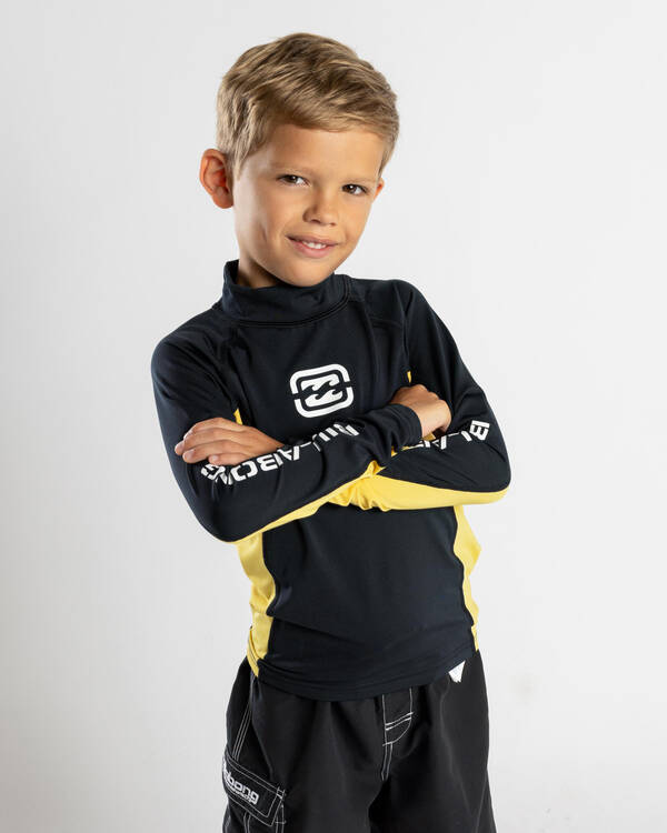 Billabong Groms' Jimmy Contrast Long Sleeve Rash Vest for Mens