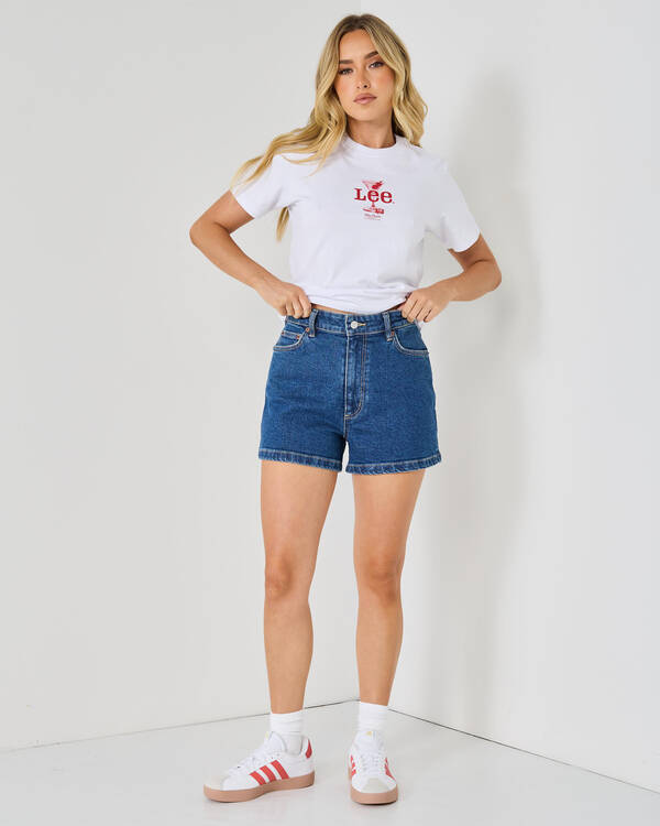 Lee High Relaxed Shorts for Womens
